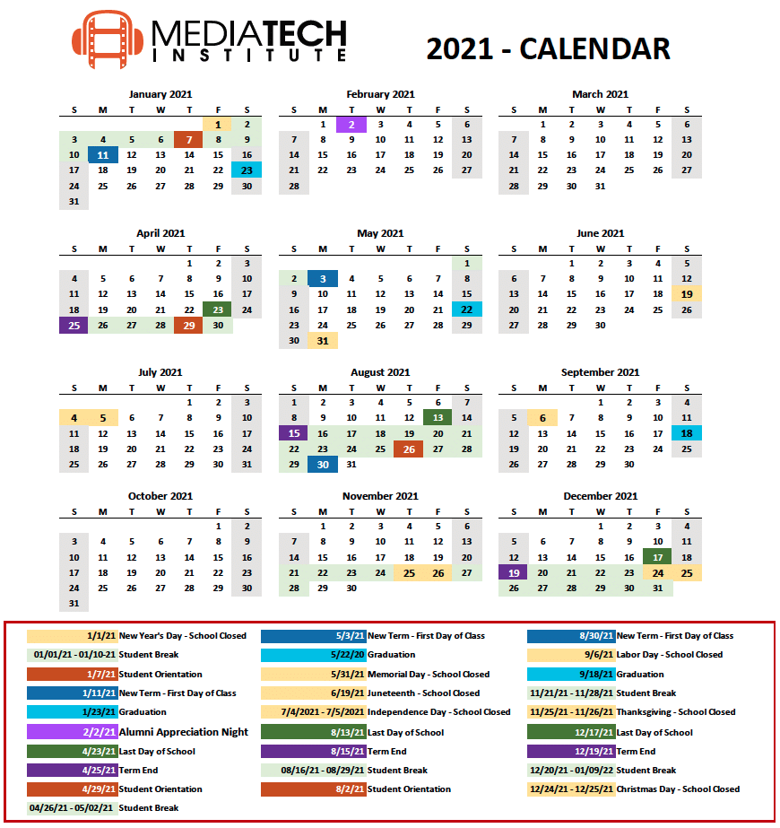 academic-calendar-of-events-mediatech-institute