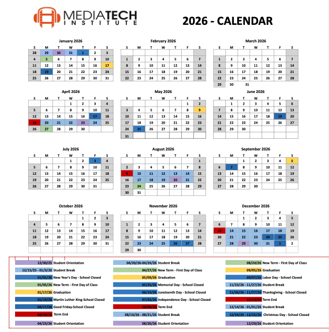MTI Calendar 2022